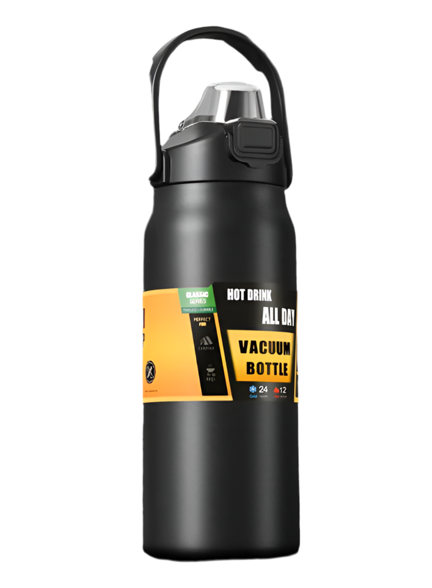 Thermoskanne mit Strohhalm - Vakuumflaschen - Sportwasserflasche - 1200ml