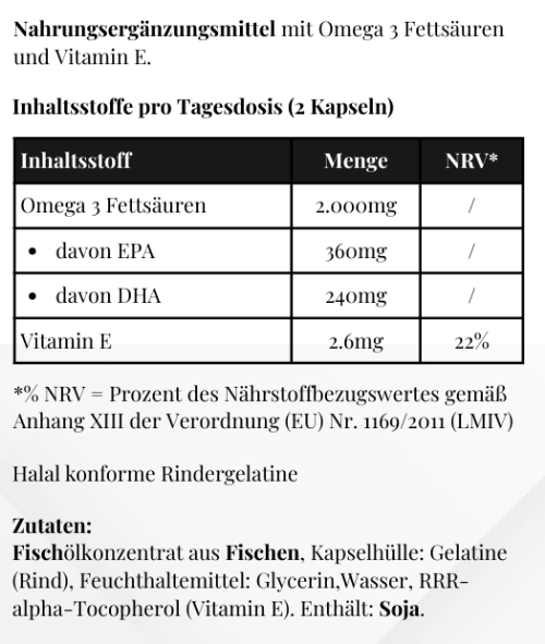 Omega 3 Triglyceride 18/12 (Halal Gelatine)
