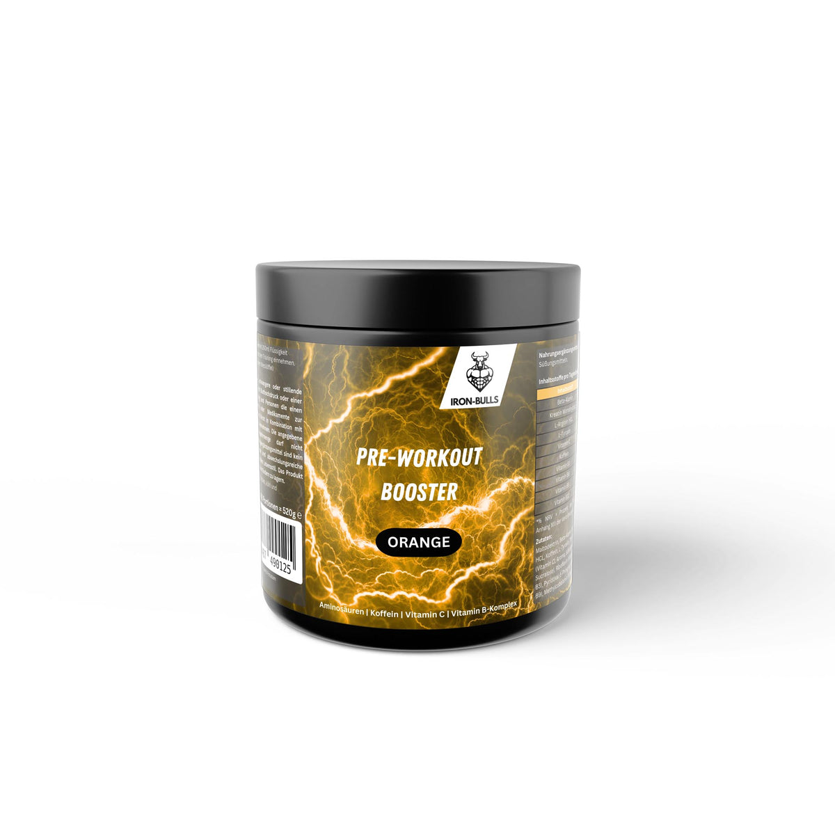 Pre-Workout Booster Aminosäuren plus Vitamine - Orange