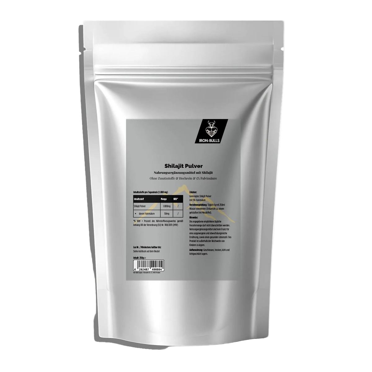 Shilajit Pulver – 5 % Fulvinsäure – 250g | Iron Bulls