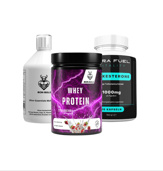 Whey + Multivitamin Shot + Turkesterone Caps
