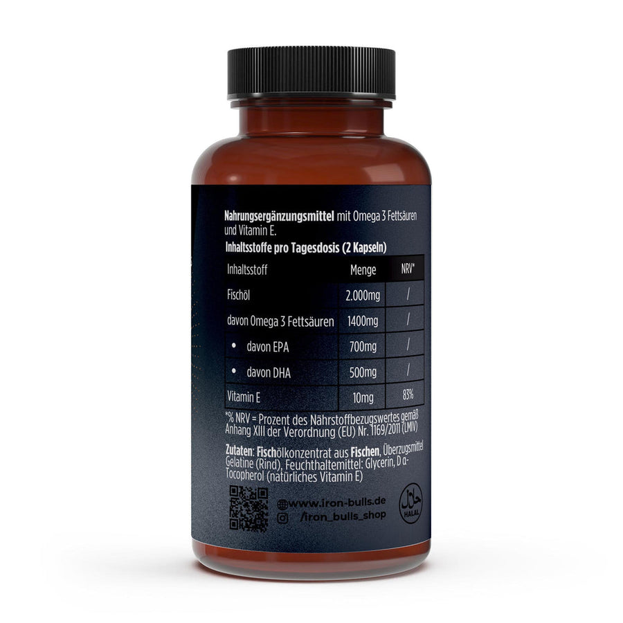 Rückseite Omega 3 Max mit Nährwerttabelle